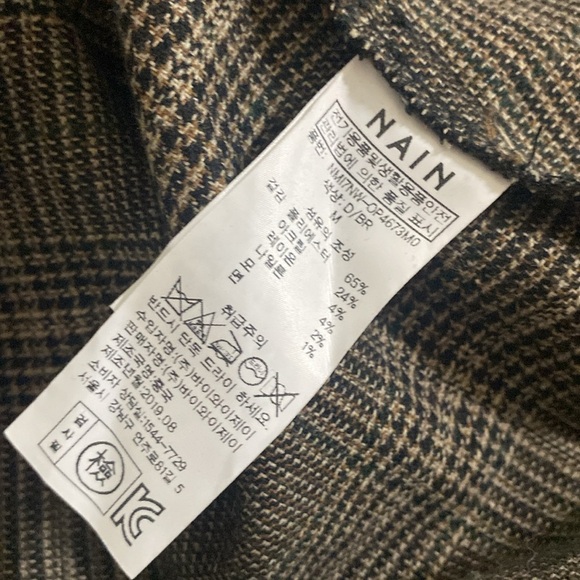 Nain Atelier handmade Plaid Brown Dress women M luxury academia Y2K event formal - Picture 9 of 10